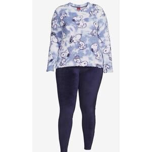 Peanuts Snoopy Women's 2-Piece Pullover and Jogger Pajama Set Size Small